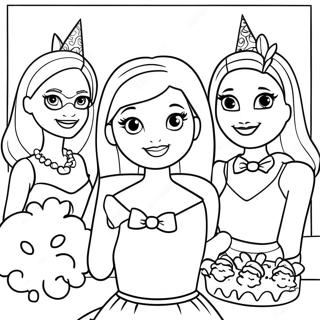 Raskraska Vecherinki Po Sluchaiu Dnia Rozhdeniia Barbi I Druzei 122195-56779