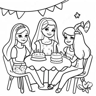 Raskraska Vecherinki Po Sluchaiu Dnia Rozhdeniia Barbi I Druzei 122195-56780