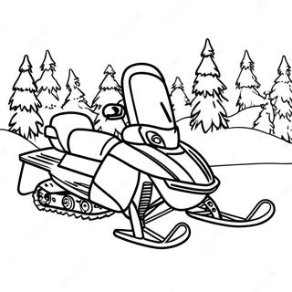 Snegokhod Na Snezhnom Peizazhe Raskraska 122425-56960