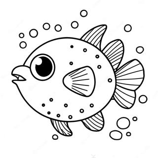 Zlaia Ryba Fugu Vzryvaiushchaiasia Na Raskraske 124202 58433