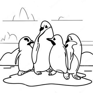 Igrivye Pingviny Na Ldu Dlia Raskraski 12463 1237