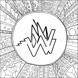 Raskraska Logotip Wwe 124742 58852