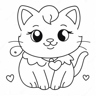 Raskraska Ocharovatelnogo Kota Na Den Sviatogo Valentina 124950 59014