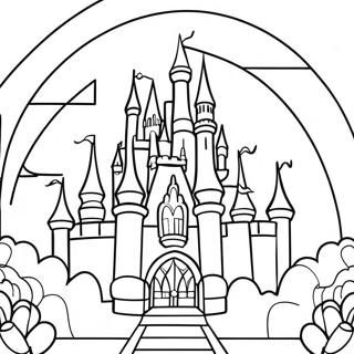 Ocharovatelnyi Zamok Disneia V Vitrazhakh Raskraska 125825 59693