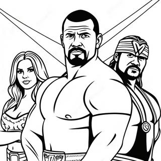 Superzvezdy Wwe V Deistvii Dlia Raskraski 126004-59827