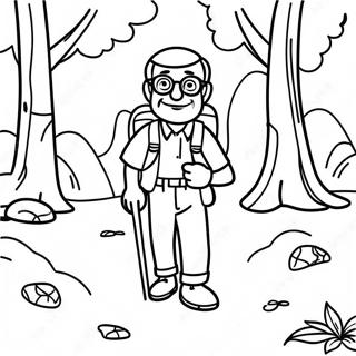 Raskraska Prikliuchencheskogo Dedushki Idushchego V Pokhod 126265-60036