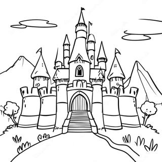 Zamok Zeldy Na Fone Raskraska 12637-1402