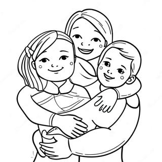 Zabotlivaia Semia Obnimaetsia Raskraska 126782 60434