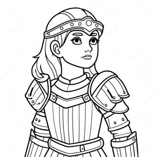 Raskraska Smelaia Devochka V Polnykh Dospekhakh 126913-60539