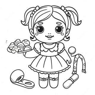 Raskraska Kukly Candylicious S Iarkimi Aksessuarami 128690-62041