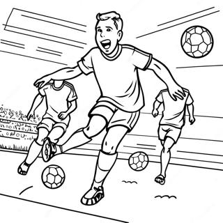 Zakhvatyvaiushchii Futbolnyi Match Raskraska 13147-2873