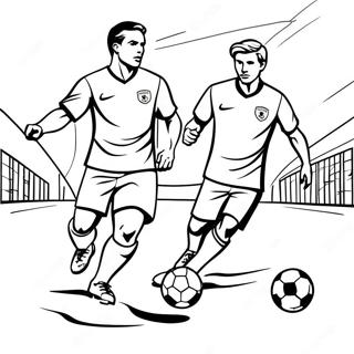 Zakhvatyvaiushchii Futbolnyi Match Raskraska 13147-2874