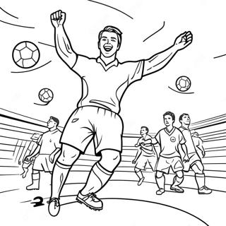 Zakhvatyvaiushchii Futbolnyi Match Raskraska 13147-2875