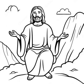 Raskraska Iisus Uchit Na Gore 132462-64971