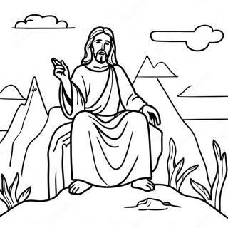 Raskraska Iisus Uchit Na Gore 132462-64972