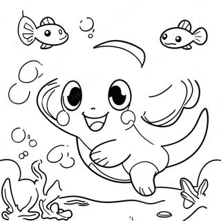 Raskraska Igrivykh Vodnykh Pokemonov V Okeane 132721 65178