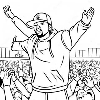 Raskraska Khip Khop Artista Na Kontserte 133030 65418