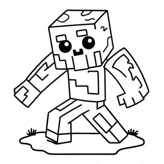 Milyi Zombi Iz Minecraft Raskraska 133262-65591