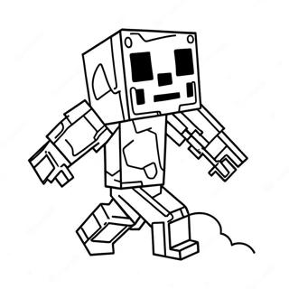 Milyi Zombi Iz Minecraft Raskraska 133262-65592