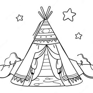 Tipi Pod Zviozdnym Nebom Raskraska 133701 65934