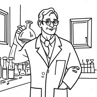 Raskraska Liubopytnogo Uchionogo V Laboratornom Khalate 134266 66375