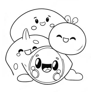 Raskraska Schastlivykh Personazhei Zhevatelnoi Konfety 135010-66953