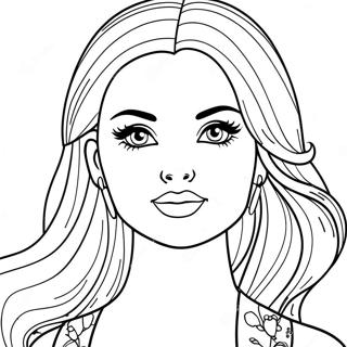 Modnaia Raskraska Golovy Barbi 135444 67293