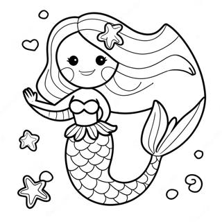 Igrivaia Rusalka S Morskoi Zvezdoi Raskraska 135492-67328