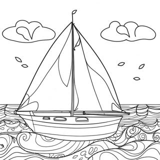 Iarkii Parusnik Na Okeane Raskraska 135828-67587