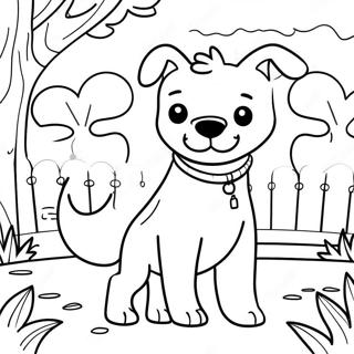 Raskraska Schastlivoi Sobaki Bsd V Parke 135930 67676