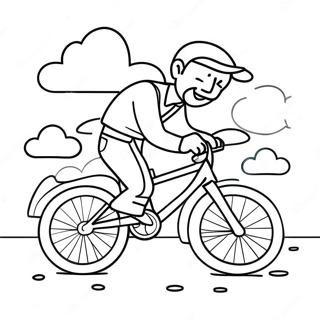 Klassnyi Papa Na Velosipede Raskraska 136032 67755