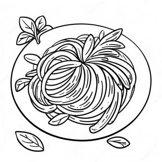 Spagetti S Svezhim Bazilikom Raskraska 137030-68682