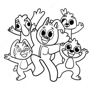 Raskraska S Blui I Druziami Tantsuiushchimi 1370-438