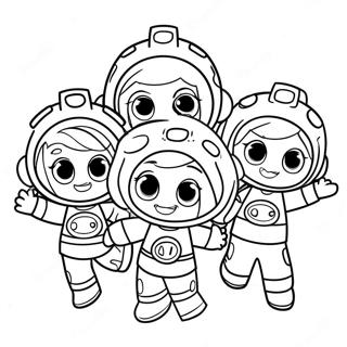 Raskraska Personazhei Komandy Umizumi 137722-69218