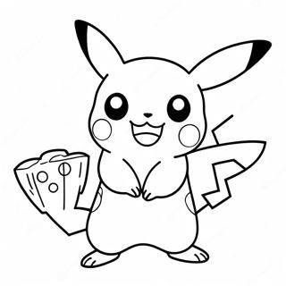 Ocharovatelnyi Pikachu V Deistvii Raskraska 137875-69333