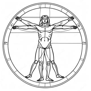 Vitruvianskii Chelovek S Detalnoi Anatomiei Raskraska 139105-70303