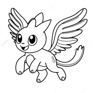 Raskraska Letaiushchego Legendarnogo Pokemona 14895-3260