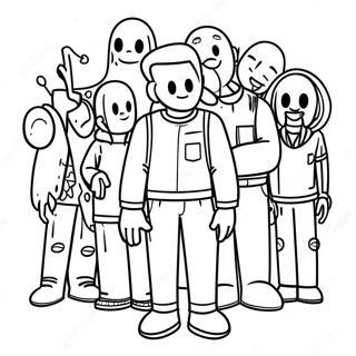 Среди Нас Раскраски