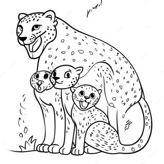 Raskraska Semi Gepardov Igraiushchikh 17888 3908