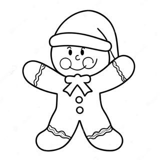 Raskraska Prianichnogo Chelovechka V Shapke Santy 18353-4010