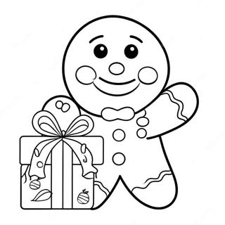 Raskraska Prianichnogo Chelovechka S Podarkom 18355-4020