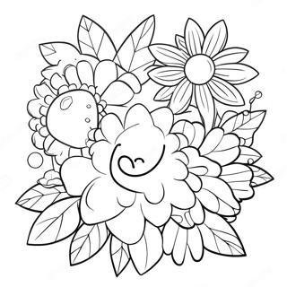 Tsvetnye Letnie Tsvety Raskraska 18621 4068