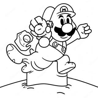 Super Mario Pereprygivaet Cherez Gumbu Raskraska 23134-5043