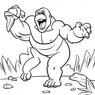 Raskraska King Konga Srazhaiushchegosia S Dinozavrami 25986-5680