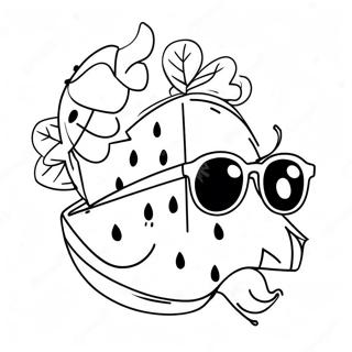 Arbuz V Solnechnykh Ochkakh Raskraska 26164 5710