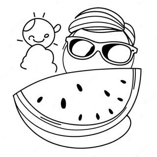 Arbuz V Solnechnykh Ochkakh Raskraska 26164 5711