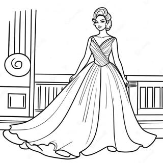 Elegantnoe Vechernee Plate Raskraska 29666-6464