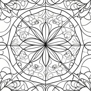 Geometricheskie Uzory Vitrazhei Raskraska 33716-7364