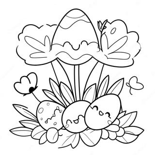 Vesennie Tsvety I Paskhalnye Iaitsa Na Raskraske 382 2415