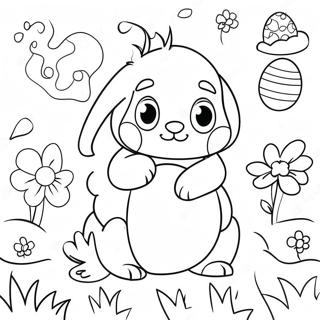 Vesennie Tsvety I Paskhalnye Iaitsa Na Raskraske 382 2416